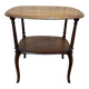 Tea table - Two-tiered mahogany coffee table