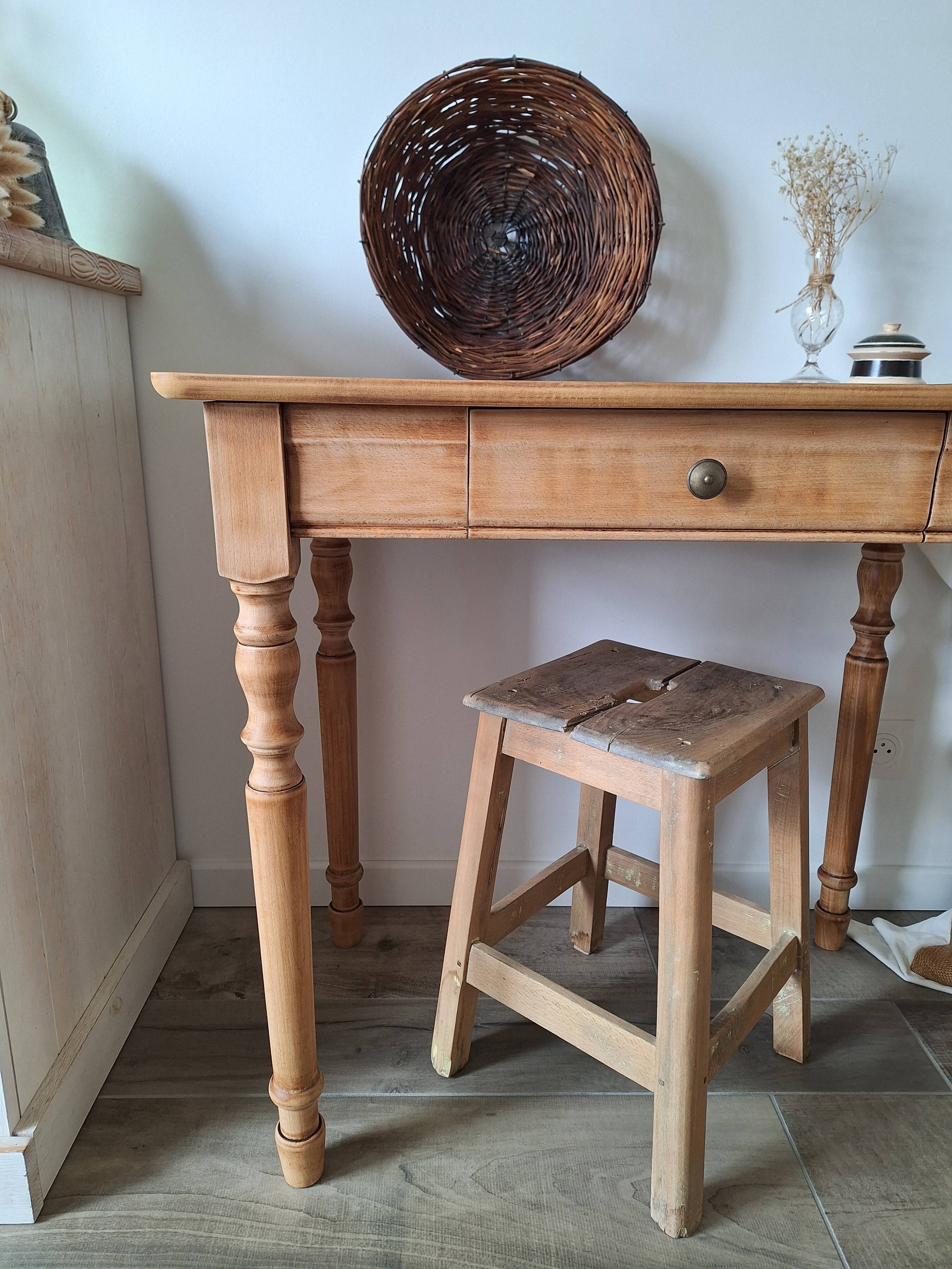 Vintage Country Farmhouse Desk / Console / Side Table