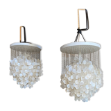 Chandelier in the style of the 'Fun 4DM' pendant light by Verner Panton