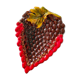 Slurry dish in the shape of a bunch of grapes