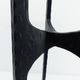 Large brutalist tripod chandelier in hammered wrought iron – Europe, circa 196