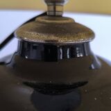 Black opaline ball lamp 1950