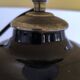 Black opaline ball lamp 1950