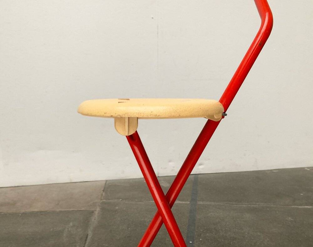 Postmodern Italian folding stool Ulisse by Ivan Loss for Sandrigarden, 1980s.