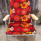 Vintage 1970s Kettler folding chair – pop floral print & structure