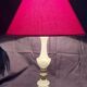 20th century alabaster and bronze base desk lamp