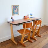 Casala desk set + 2 chairs 1950s