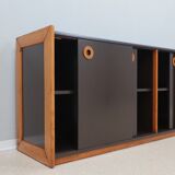 Vintage postmodern laminate and wood sideboard 1970s