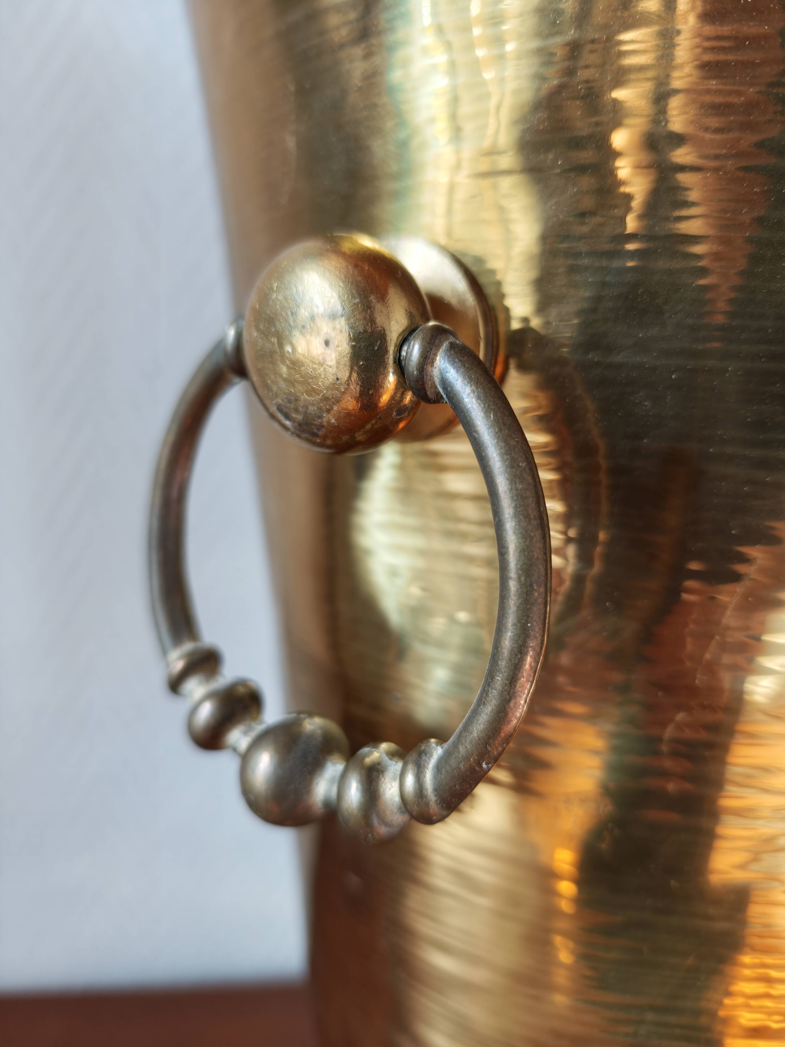 Vintage brass umbrella stand