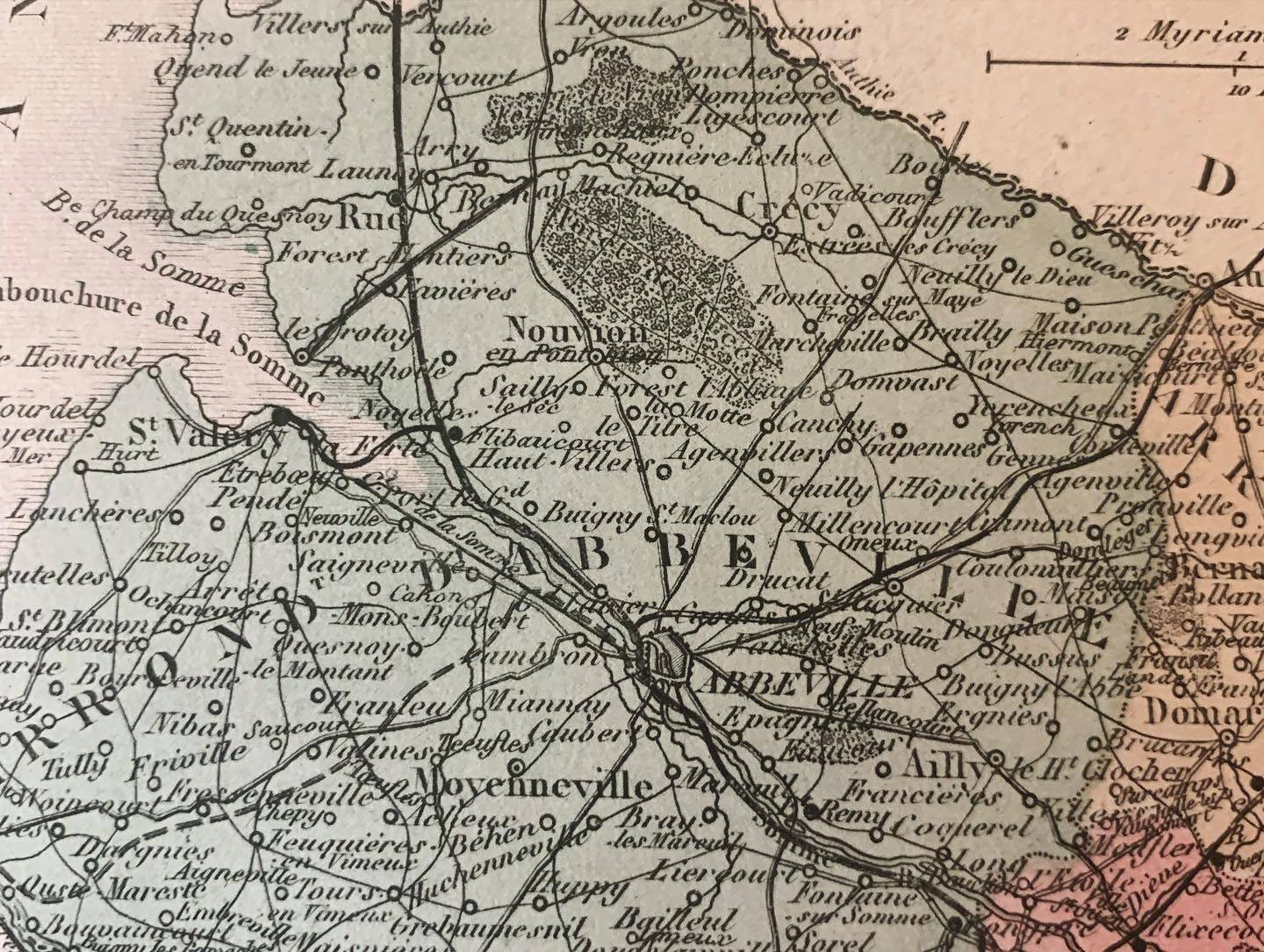 Geographic map of the Somme