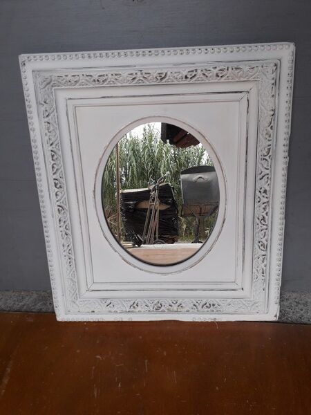 Mirror Napoleon III shabby chic 55x48 cm