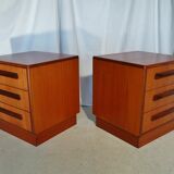 Pair of Scandinavian G Plan teak bedsides