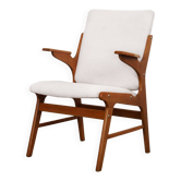 Fauteuil en hêtre, design scandinave, années 1960