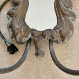 Duo d’appliques miroir à deux lumières