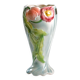 Large antique St Clément vase in barbotine Anemones hand painted