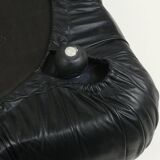 Camaleonda Sofa in Black Leather by Mario Bellini for C&B Italia 1960s