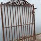 Wrought iron door grille