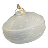 Lampshade/suspension/frosted opaline/vintage