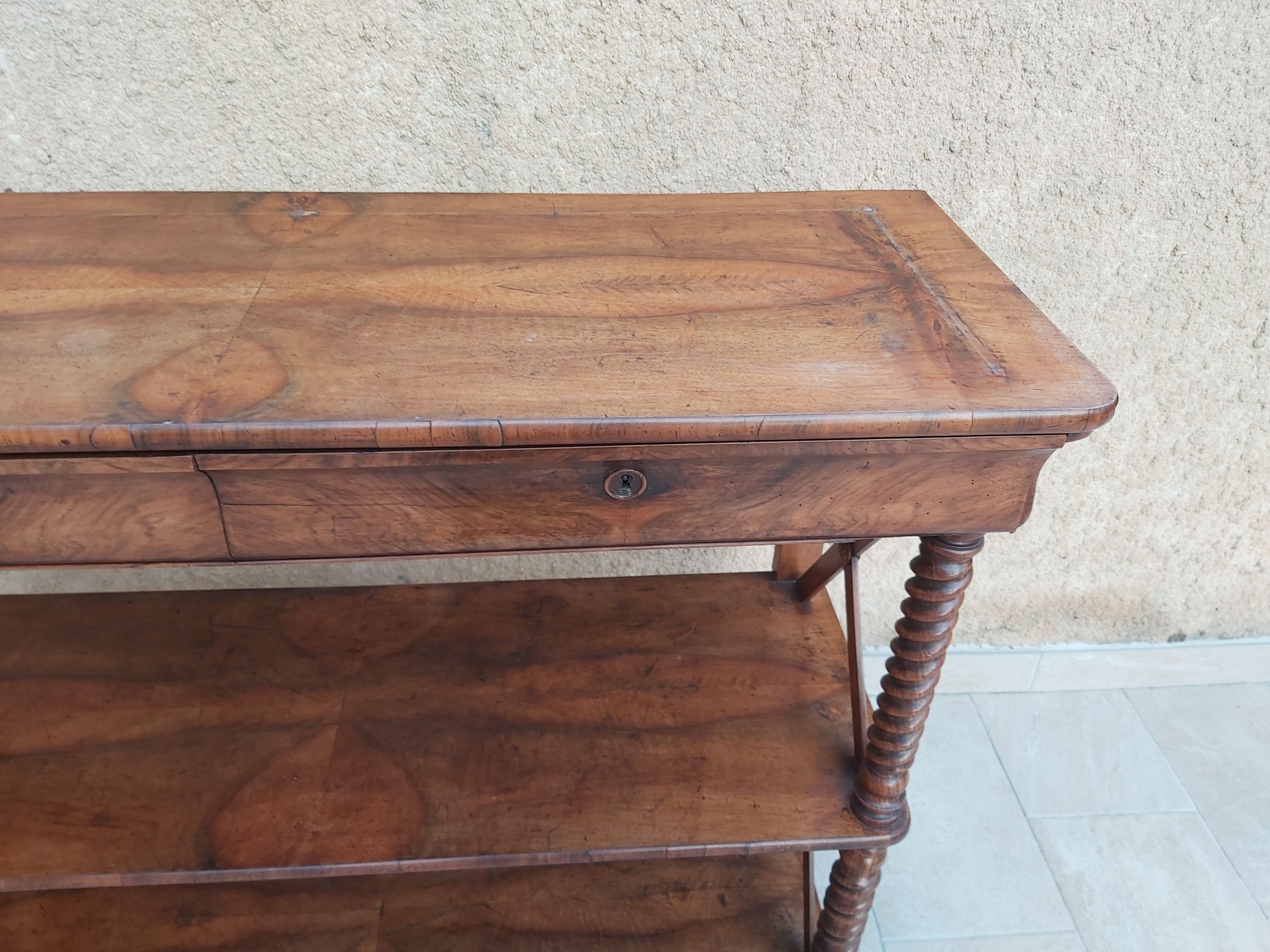 Nineteenth century walnut console