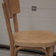 4 chaises baumann vintage en bois brut