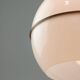 Italian Space Age Pendant Lamp in Plexiglass and Brass, 1970s