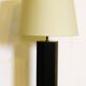 Lampe hexagonale en marbre noir dans le style  de Jules Wabbes