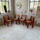 4 vintage Plywood chairs 80s