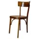 Bistro Wood Chairs, Set of Six, Italy 1950