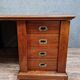 Trade furniture: double-sided desk in oak stained Napoleon III era around 1880