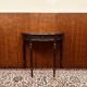 Classic black English Sidetable with leather top