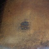 Sheep leather club chair finished with decorative nails