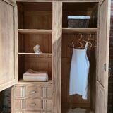 Grande armoire Art Déco en chêne, restaurée