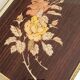 1950s marquetry and brass tabletop