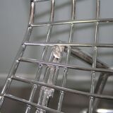 Bar stool Harry Bertoia Knoll chrome red cake