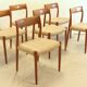 Suite de 6 chaises Niels O Möller modèle 77' Dukkerup