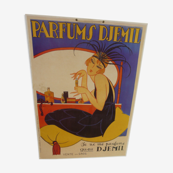 Affiche publicitaire Djemil années 1920