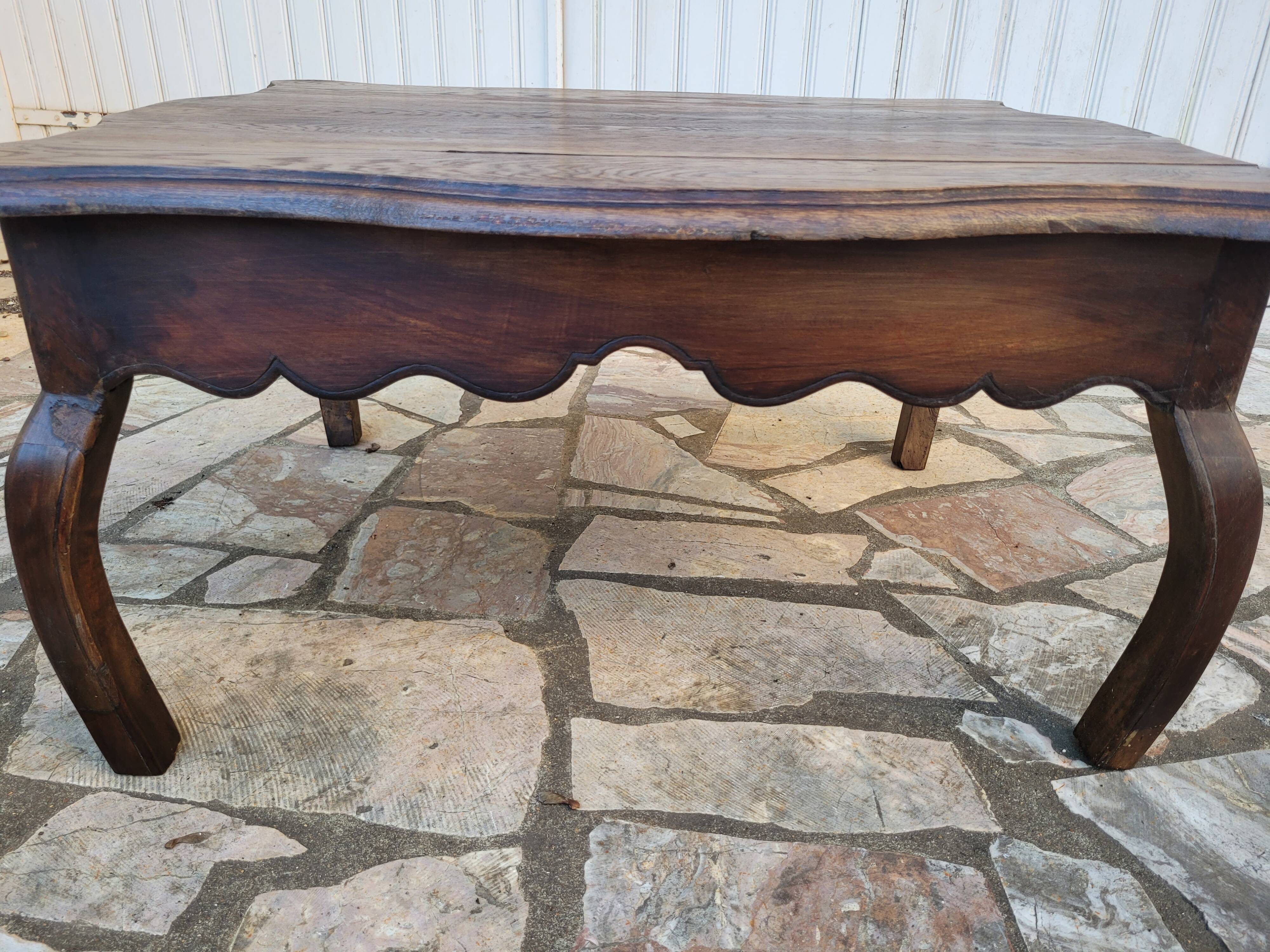 Antique solid wood coffee table