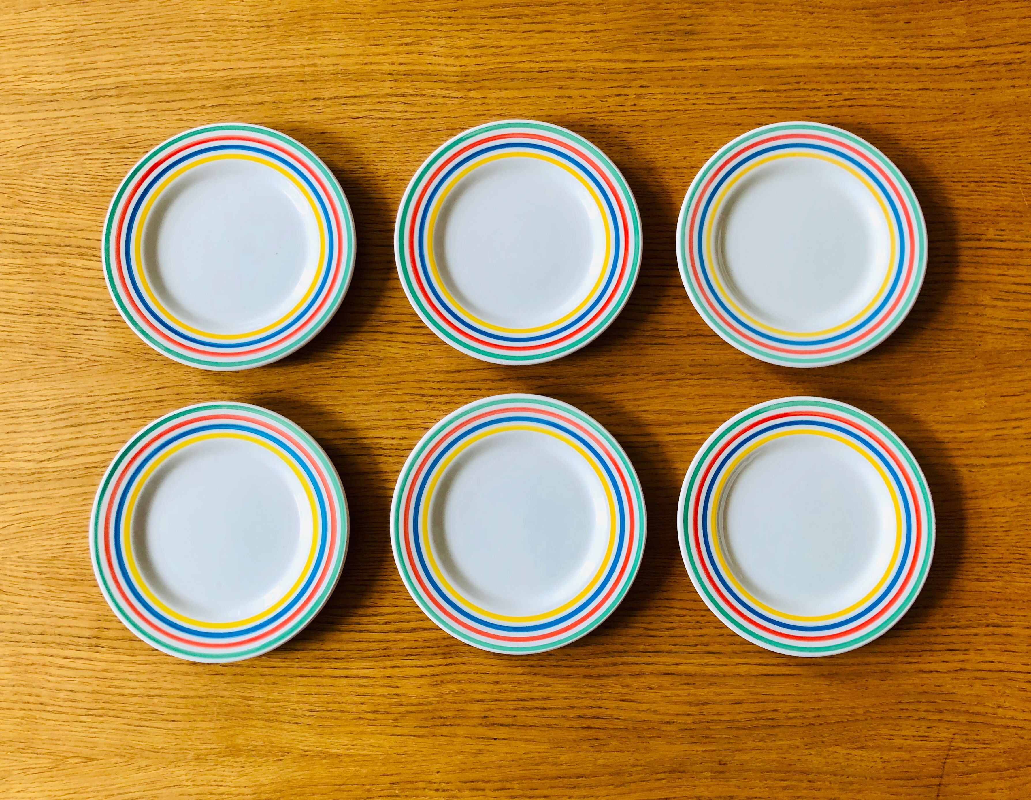 Lot of 6 Italian dessert plates 20cm