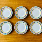Lot of 6 Italian dessert plates 20cm