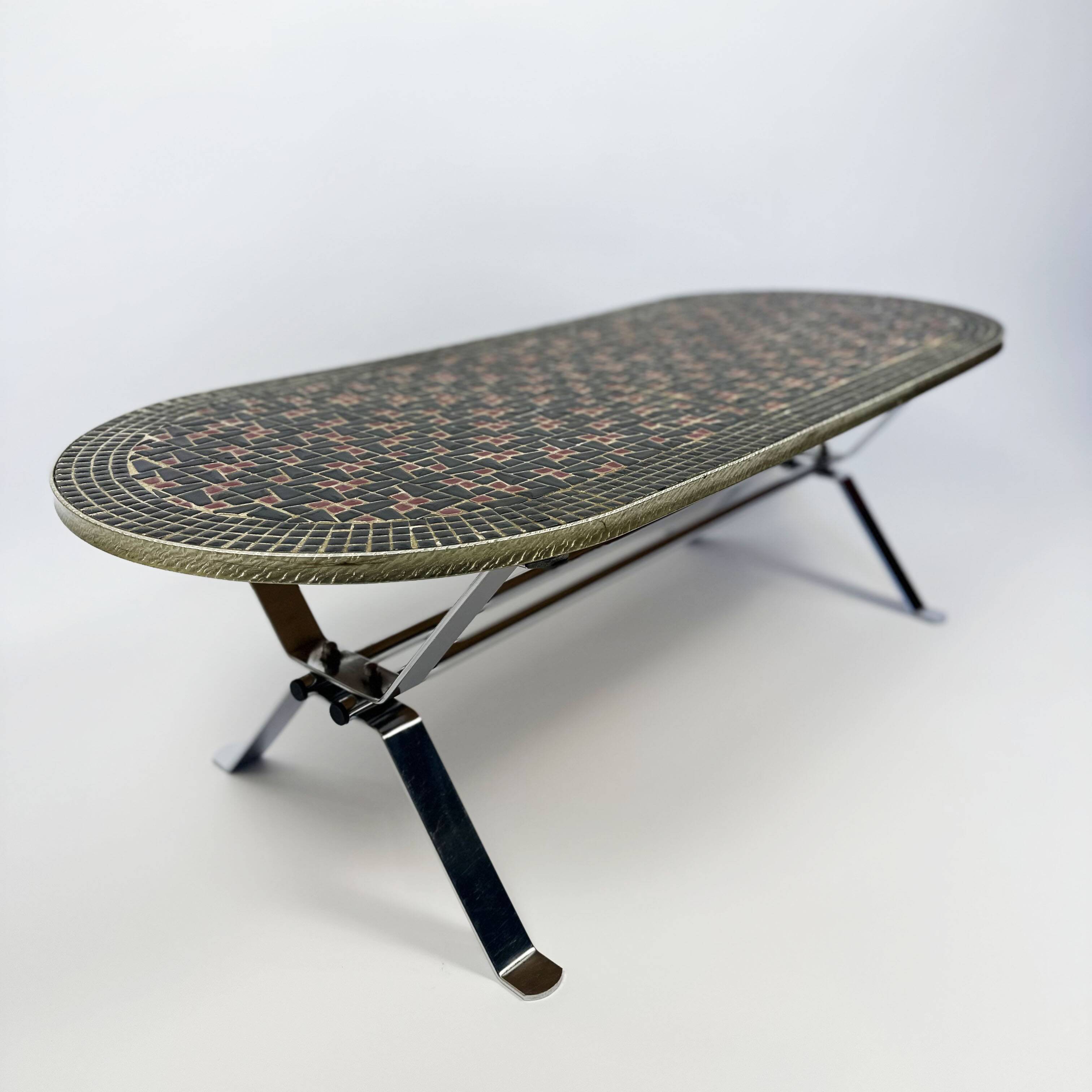 Vintage mid-century mosaic coffee table