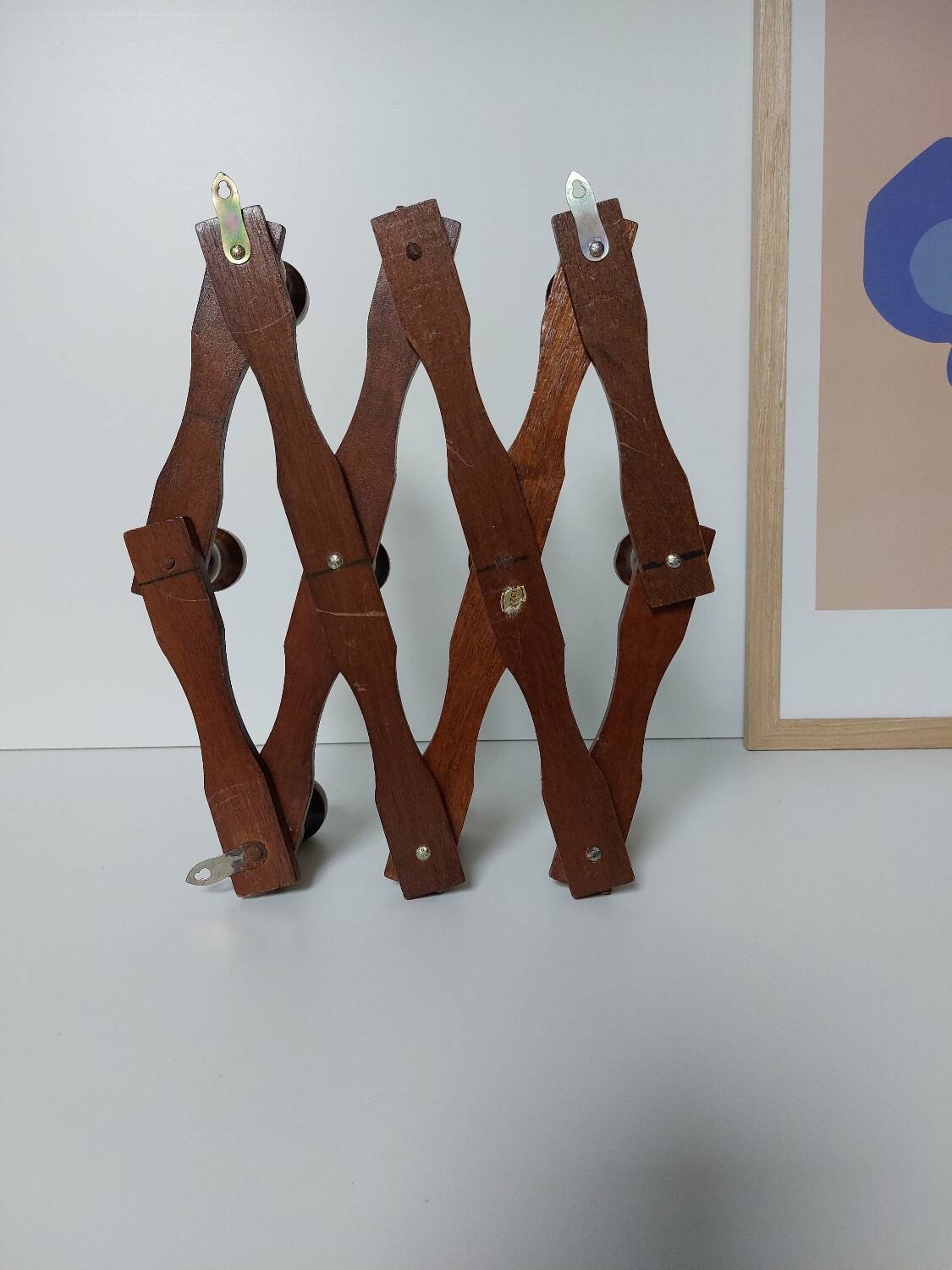 Porte manteau accordéon bois