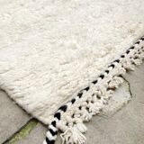 Moroccan Berber carpet boujaad ecru with colorful flat areas 390x292cm