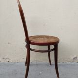 Pair of chairs Thonet n.  14 from 1861-1865, marked with a 1A label and a sun print