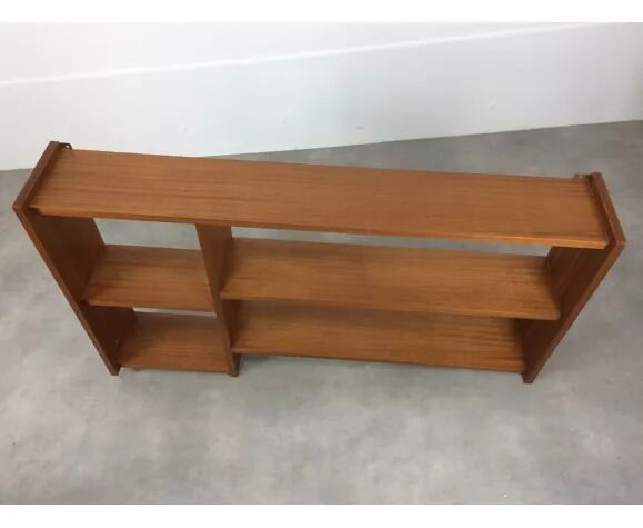 Suite of asymmetrical Scandinavian wall shelves 60s