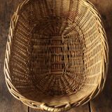 Oval basket wicker basket two handles