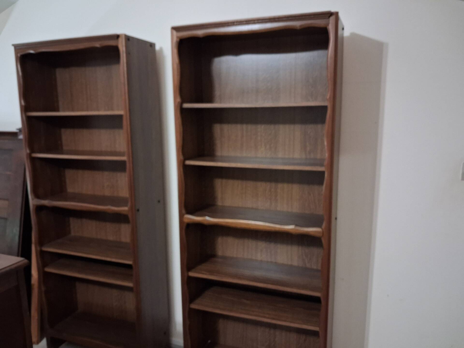 Set of 2 tall bookshelves