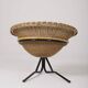 Arnold Bueno rattan and metal armchair by Mesquita