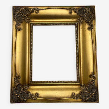 Antique wooden gold frame