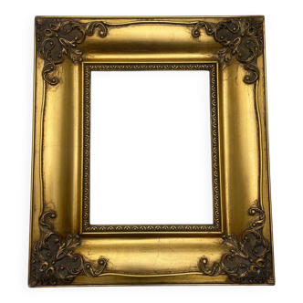 Antique wooden gold frame
