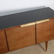 Vintage teak and brass enfilade - 1970s